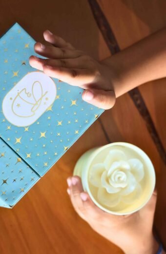 Blooming Candle in a Jar
