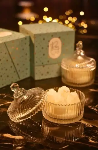 Crystal Blooms Tulip Glass Candle – Small