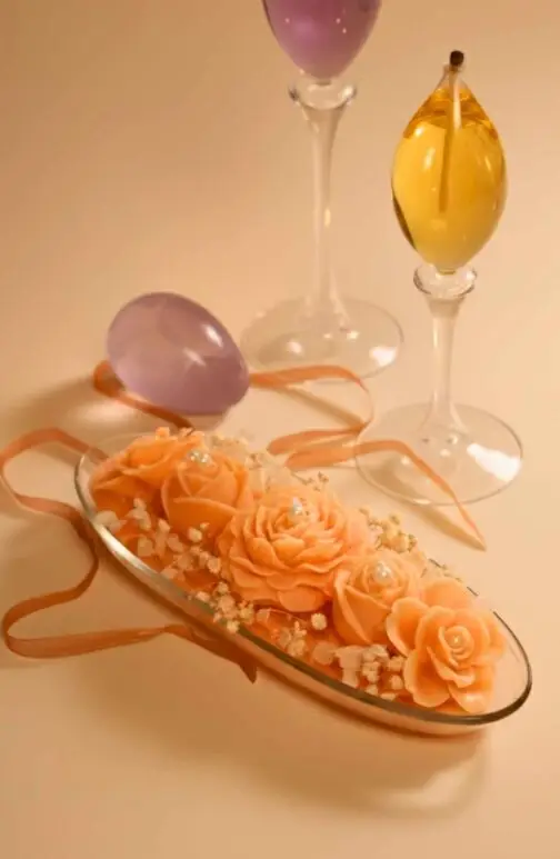 Fairy Flowers Tray Candle - Rey of Light